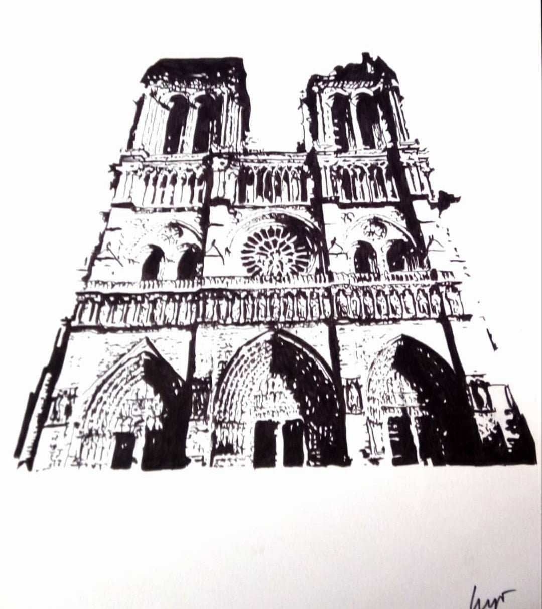 Ilustración a rotulador 45