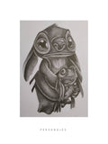 Retrato a lápiz Stitch