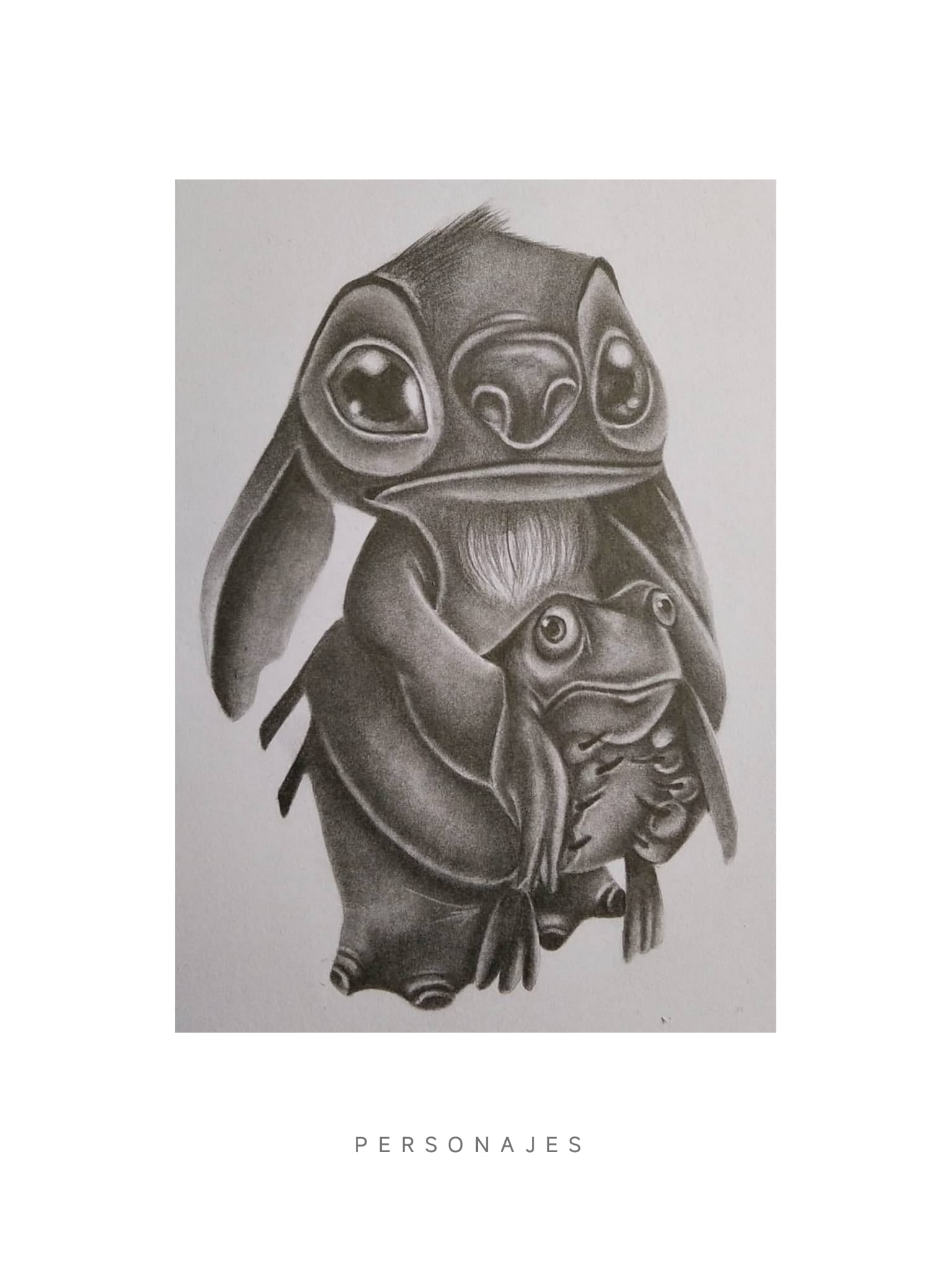 Retrato a lápiz Stitch