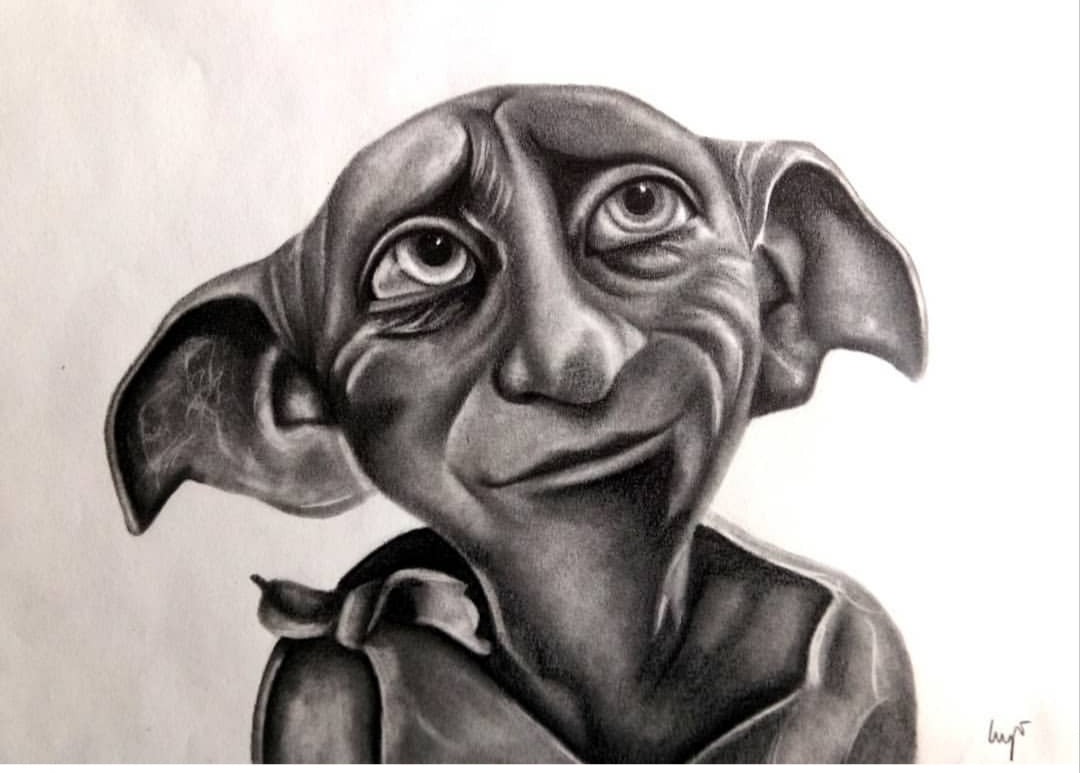 Retrato a lápiz Dobby