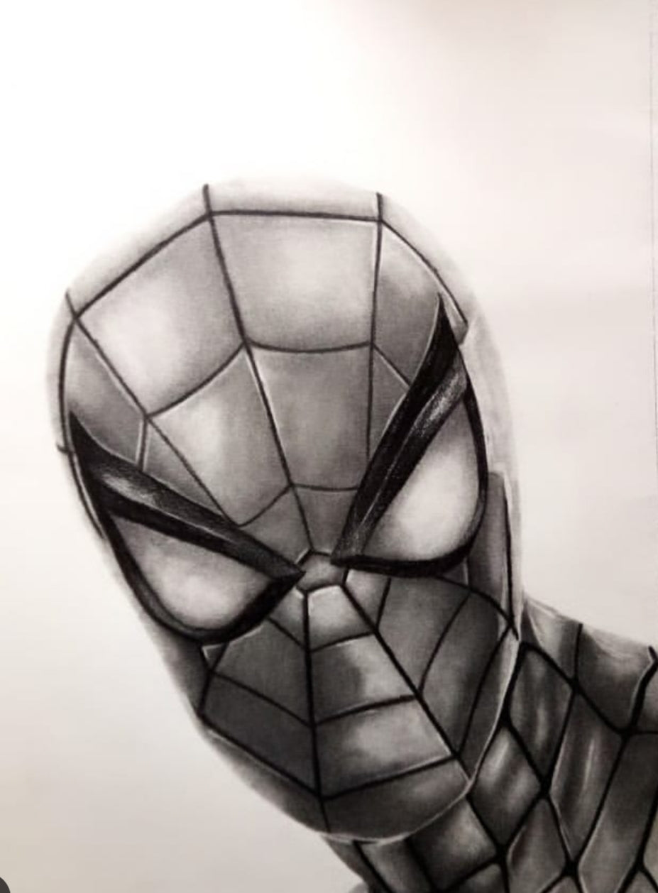 Retrato a lápiz Spiderman