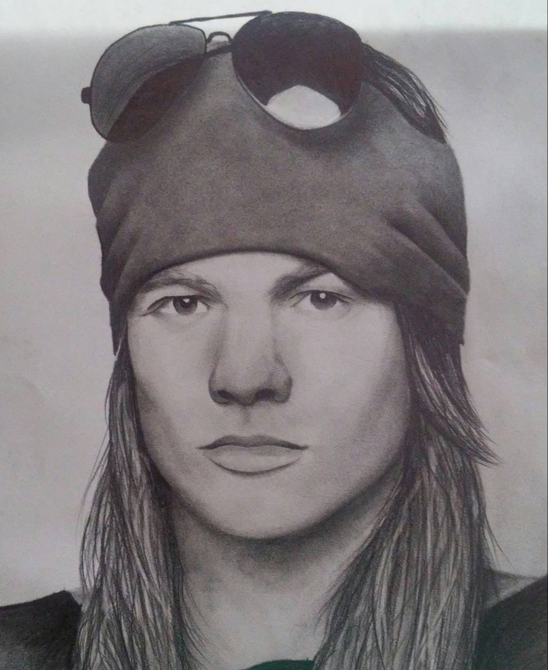 Retrato a lápiz Axel Rose