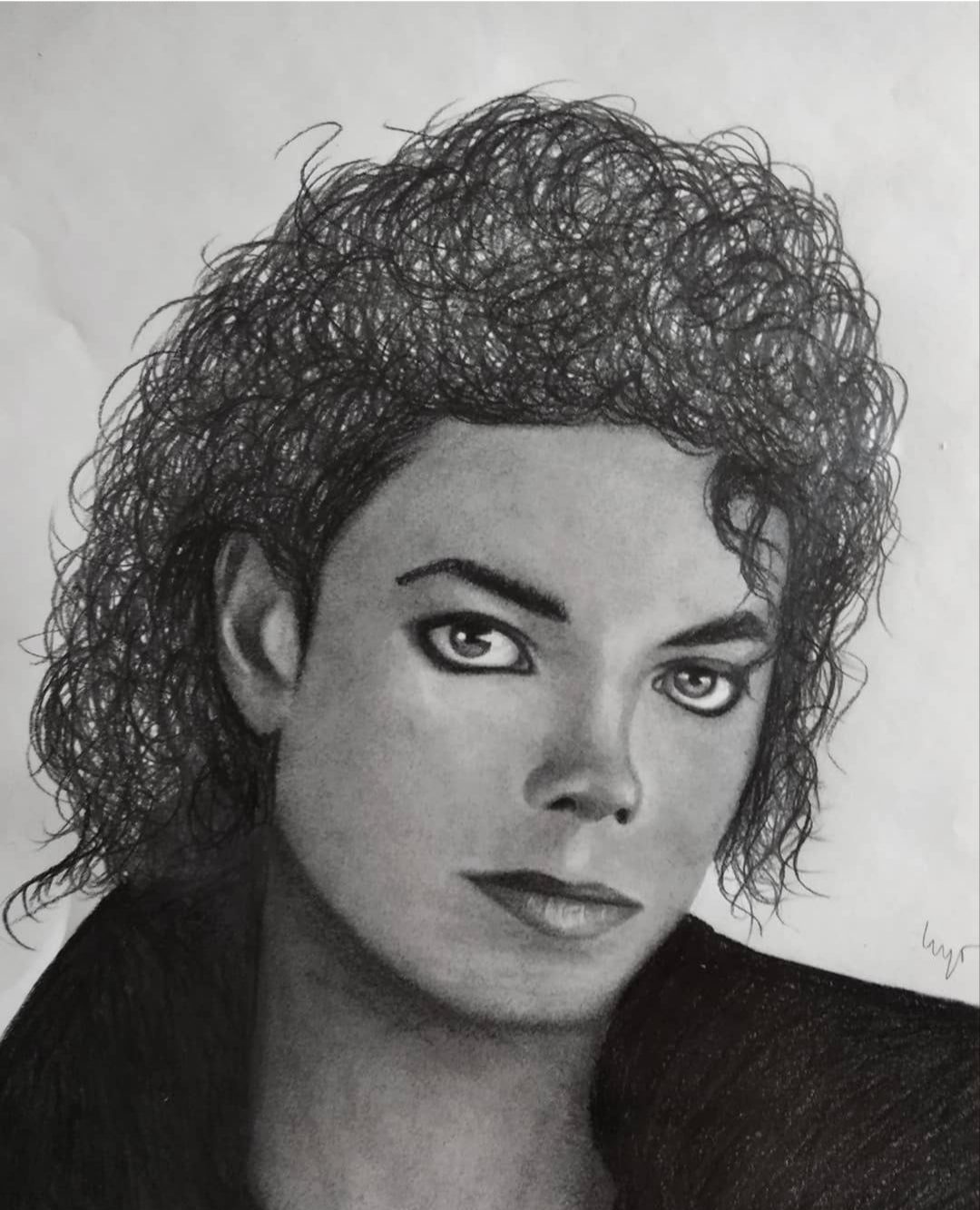 Retrato a lápiz Michael Jackson
